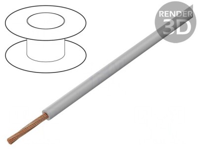 Cablu Auto FLRY-B 0,75mm&amp;sup2; Gri PVC 60V foto