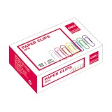 Agrafe metal 33 mm color 100 buc/cut Deli