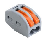 Conector rapid 2 poli Wago, 0.08-4mm&sup2;, 32A, 400V, pentru doze electrice, borne automate