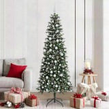 vidaXL Brad de Crăciun artificial cu 300 LED Verde 86 x 86 x 210 cm 3395835