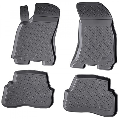 Set de 4 covorase cauciuc 3D stil tavita premium pentru VW Passat B5 din 1996-2005 foto