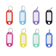 Set 50 bucati etichete identificare chei, multicolor