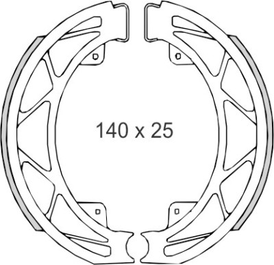 Set saboti frana (ferodo) &amp;ndash; Aprilia Habana &amp;ndash; SR 125-150cc &amp;ndash; Gilera Runner FX &amp;ndash; Piaggio Fly &amp;ndash; Hexagon LX &amp;ndash; Liberty &amp;ndash; Skipper 4T 125-180cc foto