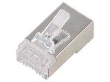 Conector RJ45 Cat 6 ecranat de trecere, QOLTEC