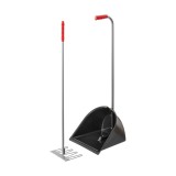 Lopata Mistboy Kerbl cu grebla 90 cm negru colectare balegar plastic rezistent