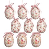 Set 9 oua decorative Paste decor floral &Oslash; 5x8 cm