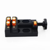 Cumpara ieftin Menghina fixare piese mici, Sunmostar, Metal, 130 x 61 x 35 mm, Negru/Portocaliu