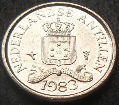 Moneda exotica 10 CENTI - ANTILELE OLANDEZE (Caraibe), anul 1983 * cod 1860 foto
