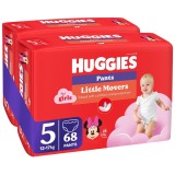 Scutece chilotel Huggies Pants Jumbo, Nr 5, Girl, 12-17 kg, 68 buc