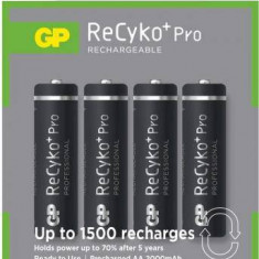 Set 4 acumulatori AA R6 GP NiMH Recyko+ Pro 2100mAh 4buc/blister