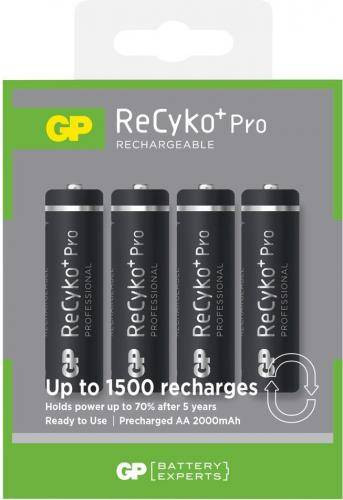 Set 4 acumulatori AA R6 GP NiMH Recyko+ Pro 2100mAh 4buc/blister