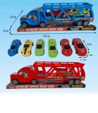 Autocamion pentru Copii cu 2 Mașini Sport &icirc;n Blister
