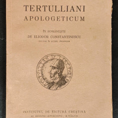 1930 TERTULLIAN APOLOGETICUM limba ROMANA Episcop Vartolomeiu 191pag TERTULLIANI