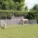 VidaXL Adăpost pentru animale cu 24 panouri, 54x80 cm, fier galvanizat