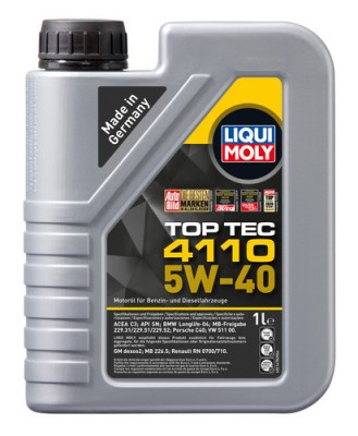 Ulei motor Liqui Moly Top Tec 4110 5W40, 1 l foto