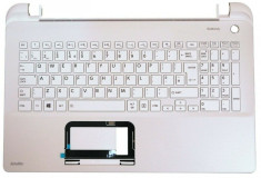 Carcasa superioara cu tastatura palmrest, Toshiba, Satellite L50-B, A000295780, alba uk foto