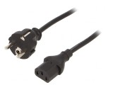 Cablu Alimentare Negru 1.8m 16A 250V, QOLTEC