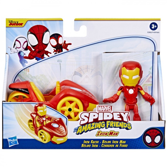 SPIDEY PRIETENII EXTRAORDINARI SET VEHICUL SI FIGURINA IRON MAN SuperHeroes ToysZone