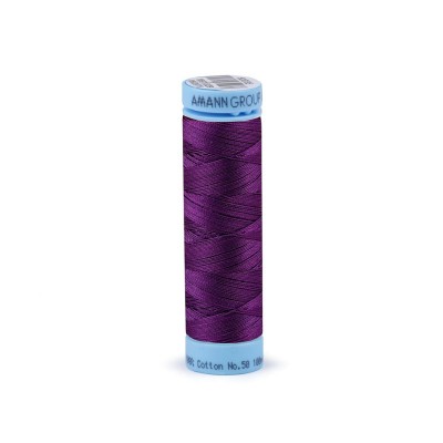 Ata bumbac mercerizat Triana Amann 100 m, Violet Plum foto