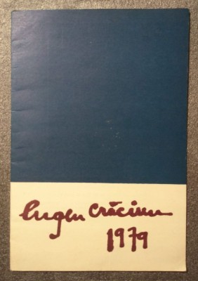 Eugen Crăciun: pictură, desene catalog expoziție Galeriile de Artă Orizont 1979 foto