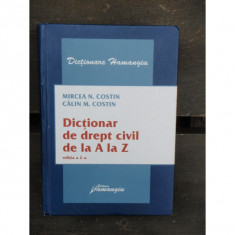 DICTIONAR DE DREPT CIVIL DE LA A LA Z - MIRCEA N. COSTIN