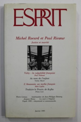 ESPRIT , REVUE INTERNATIONALE , JANVIER 1981 foto