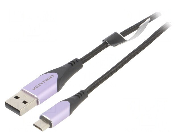 Cablu USB 2.0 A la Micro B 1m Negru