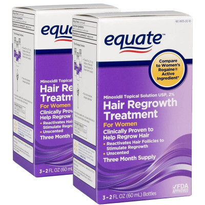 Solutie, Equate, impotriva Caderii Parului, Minoxidil 2%, pentru Femei, 6x 60ml foto