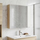 vidaXL Dulap cu oglindă pentru baie Stejar Sonoma 889249