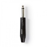 Conector audio jack mono 6.35mm tata, Nedis COTP23900BK