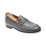 Mocasini eleganti LE COLONEL gri, 45860, din piele naturala