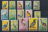 BURUNDI-1965-Pasari-Serie de 15 timbre nestampilate MNH conform scan