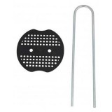 Set 20 cleme inoxidabile cu rozeta pentru fixare folie si plasa, 4x20cm, FIXSOL, 493126