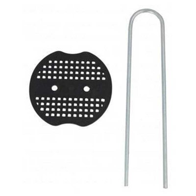 Set 20 cleme inoxidabile cu rozeta pentru fixare folie si plasa, 4x20cm, FIXSOL, 493126 foto