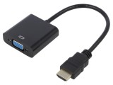 Convertor D-Sub 15pin la HDMI 0,15m Negru