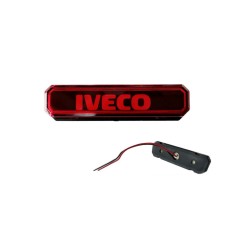 Lampa gabarit cu LOGO NEON Rosu IVECO 12-24 V