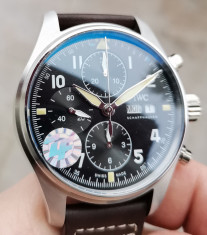 IWC Schaffhausen Pilot Spitfire Cronograf SWISS ETA Valjoux 7750 foto