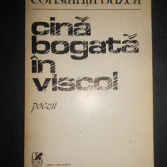 Constanta Buzea - Cina bogata in viscol 1983 cu autograful si dedicatia autoarei