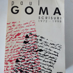 PAUL GOMA, SCRISURI - 1972-1998, EDITURA NEMIRA, 1999, 632 PAG