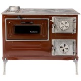 Soba pe lemne Fantazia 6.7 kW cu plita si cuptor, cos stanga (Micul Fermier)