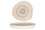 Rinart Farfurie pentru Desert - Celest - Por&Aring;&pound;elan - 20 cm - set de 6