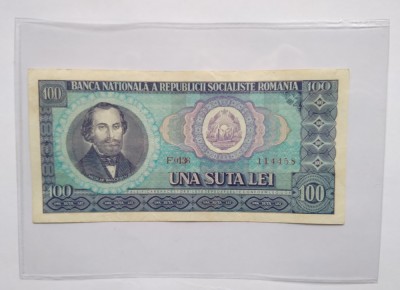 BACNOTA 100 LEI NICOLAE BALCESCU foto