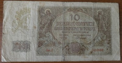 10 zloți 1940, Polonia foto