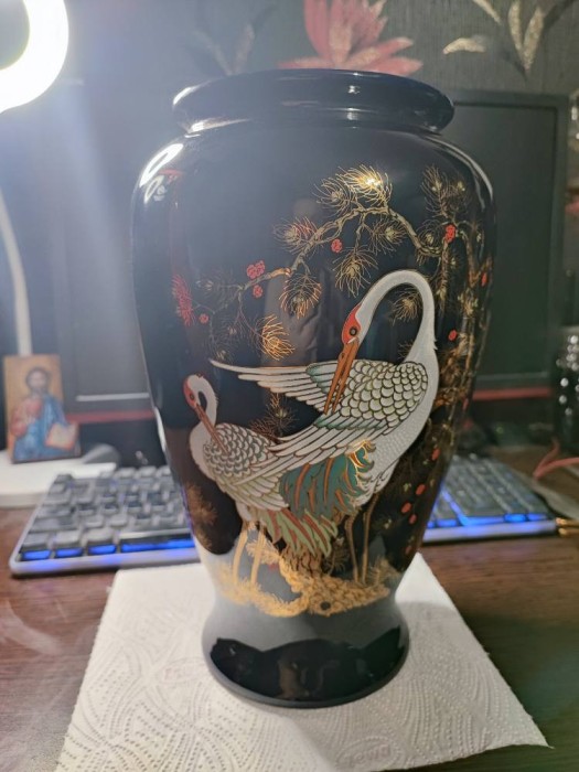 Vas vintage ceramica cu berze