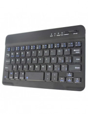 Tastatura wireless, din aluminiu, negru foto