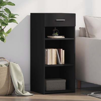 vidaXL Dulap, negru, 40x42,5x93 cm, lemn prelucrat 846314 foto