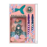 Cumpara ieftin Set papetarie Santoro Gorjuss Washed Ashore - contine bloc notes, radiera, pix, creion mecanic, banda cu scilpici