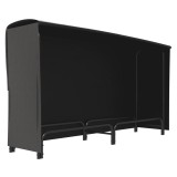 Outsunny Raft pentru lemne cu husă Oxford 600D de metal robust reglabil sarcină 200 kg pentru interior exterior 180x36x99 cm Negru | Aosom Romania