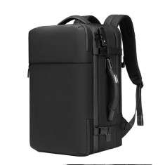 Rucsac cu Vacuum, 22-55 L, Multifunctional, Cantar incorporat, Pompa de aer inclusa ,Laptop 19 inchi, 52x22x32 cm, Negru
