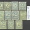ROMANIA 1911 TAXA DE PLATA CU FILIGRAN PR MONOGRAM + CELE 2 VARIANTE DE 2 SI 20